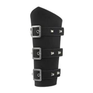 Drawstring Medieval Arm Guards, leather, another view