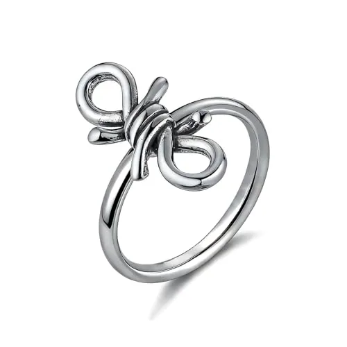 Bow Knot Ring, stainless steel