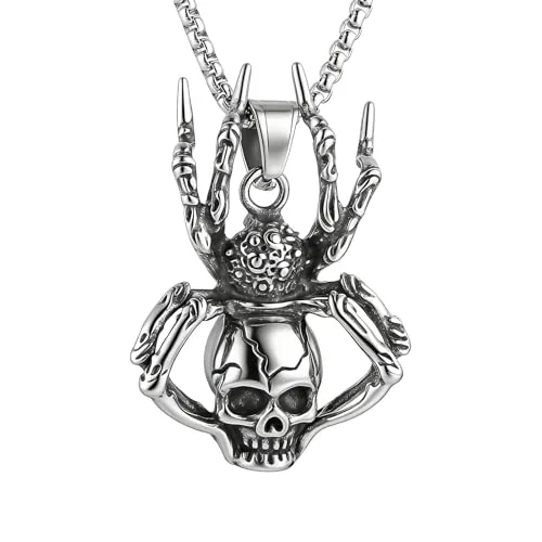 Skull Head Pendant, stainless steel