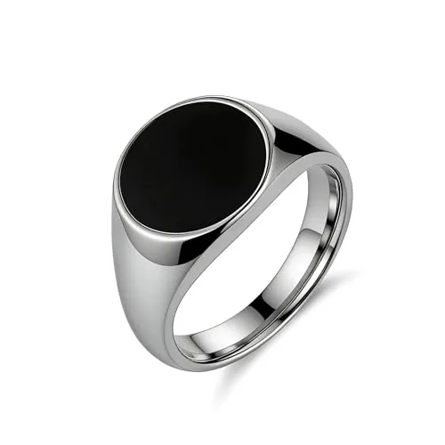 Signet Ring, stainless steel, silver