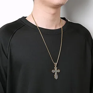 Eastern Orthodox Cross Chain, stainless steel, another view
