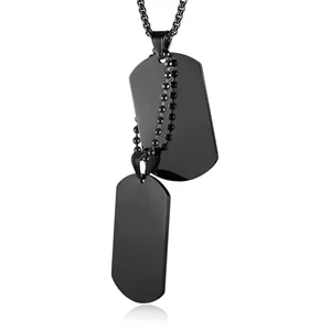 Dog Tag, stainless steel, pack of 2, another view