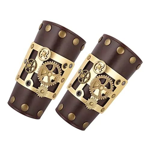 Steampunk Bracers, leather