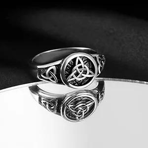 Celtic Knot Ring, stainless steel, another view