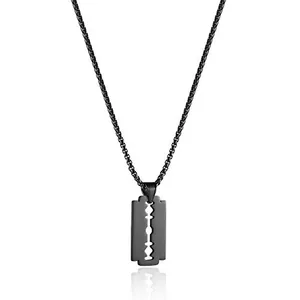Dog Tag, stainless steel, black, another view