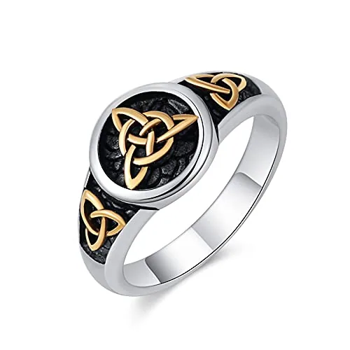 Celtic Knot Ring, stainless steel