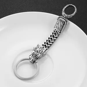 Motorcycle Keychain, stainless steel, another view