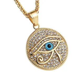 Eye Pendant, gold-plated steel, gold, another view