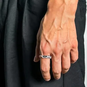 Texture Ring, stainless steel, another view