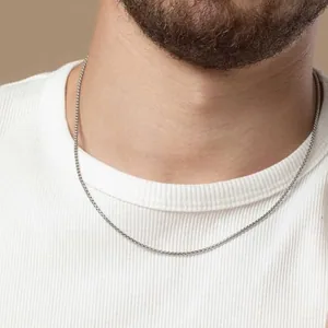Chain, stainless steel, box link, 2–6 mm, another view