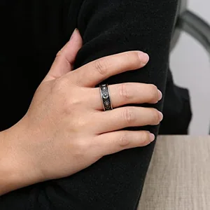 Moon Star Sun Ring, stainless steel, 8 mm, another view