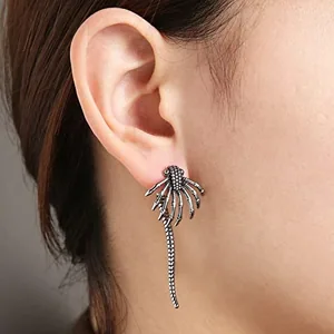 Alien Facehugger Stud Earrings, stainless steel, another view