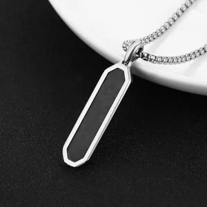 Dog Tag, stainless steel, silver, another view