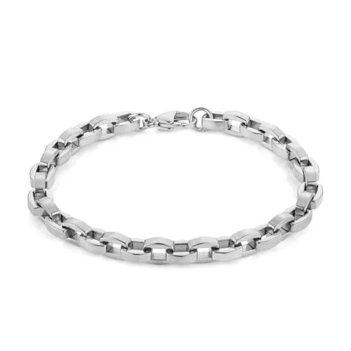 Duty Bangle, stainless steel, Cuban chain, gold
