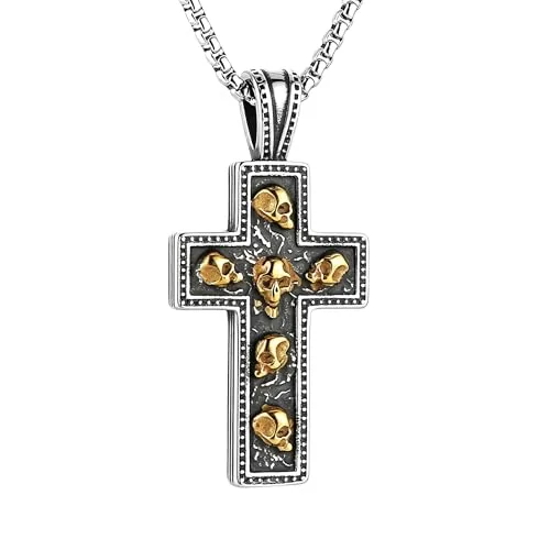 Two-Tone Pendant, stainless steel, two-tone