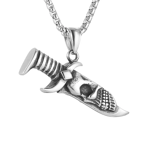 Skull Head Pendant, stainless steel