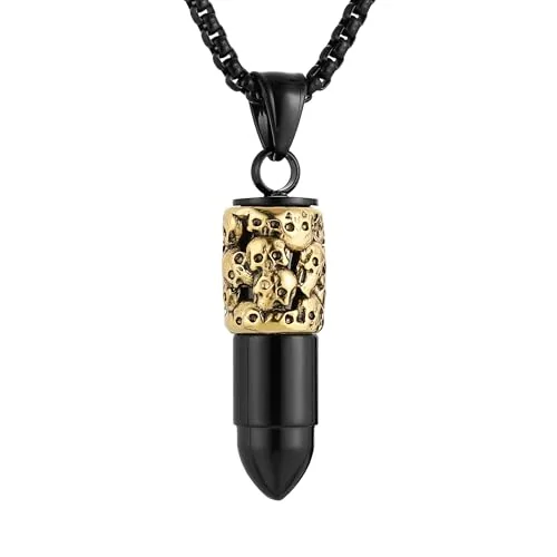 Skull Bullet Head Chain, stainless steel
