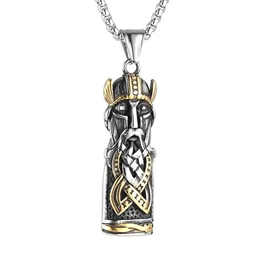 Viking Odin Pendant, stainless steel
