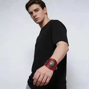 Turquoise Bracelet, leather, another view