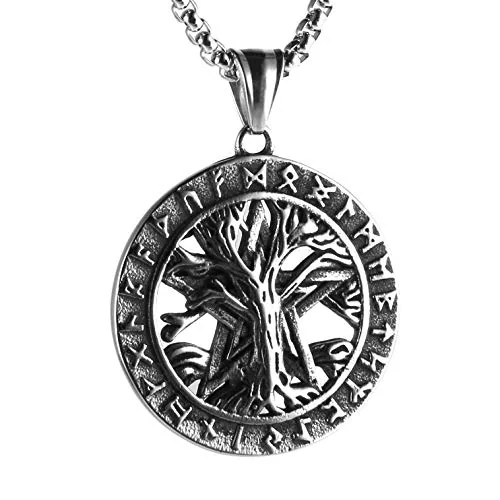 Tree Of Life Pendant, stainless steel