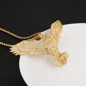 Eagle Pendant, gold-plated steel, gold, another view