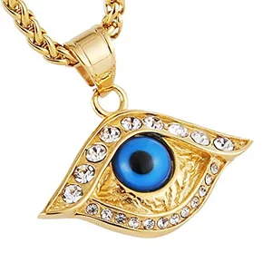 Evil Eye Pendant, gold-plated steel, gold, another view
