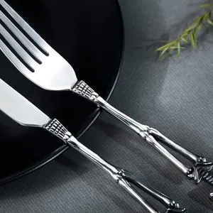 Skull Dinner Flatware Set, stainless steel, another view