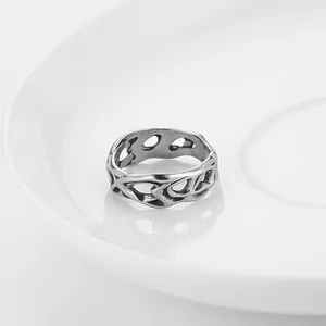 Irregular Hollow-Out Ring, stainless steel, another view
