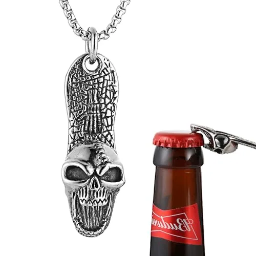 Skull Bottle Opener Piece, stainless steel