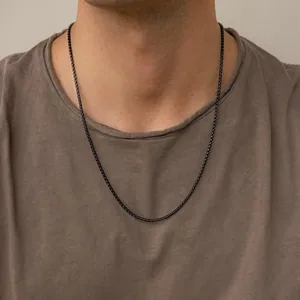Chain, stainless steel, box link, 2–6 mm, another view