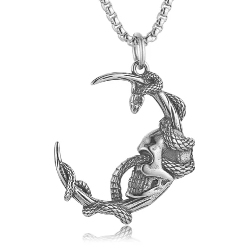 Snake Pendant, stainless steel