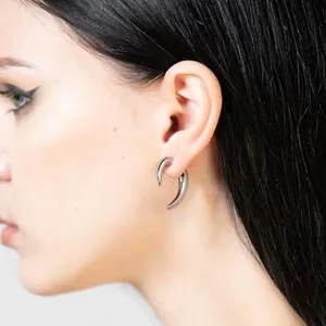 Dragon Claw Stud Earrings, stainless steel, another view