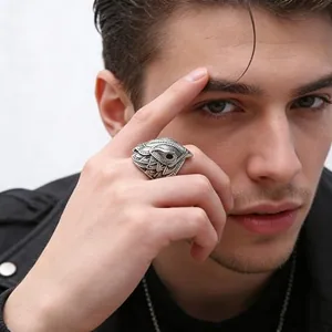 Eagle Ring, stainless steel, another view