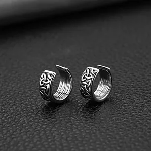 Celtic Knot Ear Cuffs, stainless steel, another view