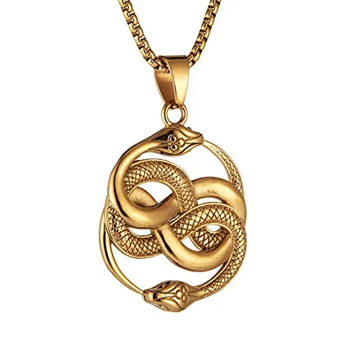 Snake Pendant, stainless steel