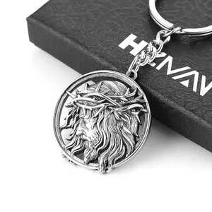 Universal Duty Key Keychain, stainless steel, another view