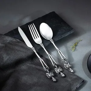 Skull Dinner Flatware Set, stainless steel, another view
