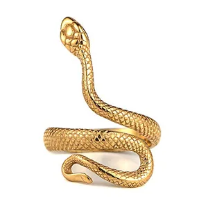 Snake Ring, stainless steel, another view
