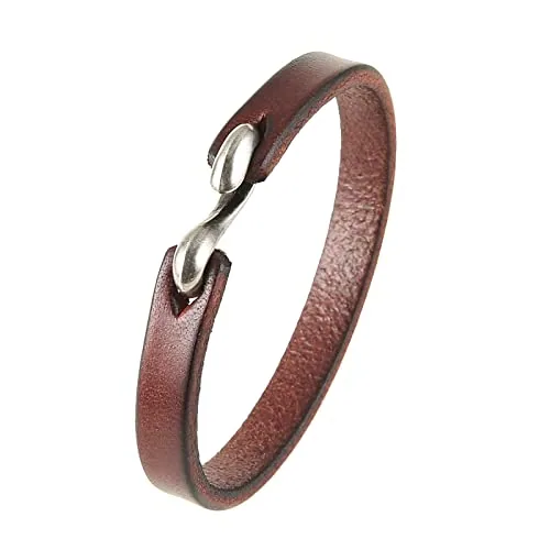 Steampunk Cuff Bracelet, leather, brown