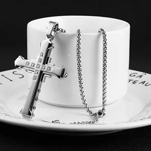 Religion Pendant, stainless steel, silver, another view
