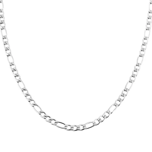 Chain, gold-plated steel, Figaro link, gold