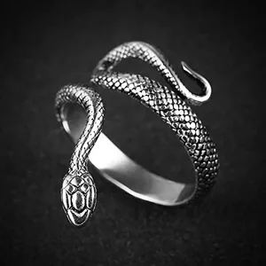 Snake Ring, stainless steel, another view