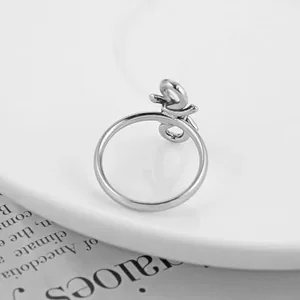 Bow Knot Ring, stainless steel, another view