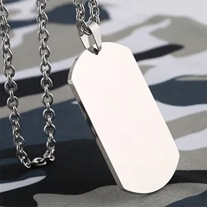 Dog Tag, stainless steel, another view