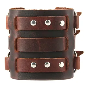 Bangle, leather, another view