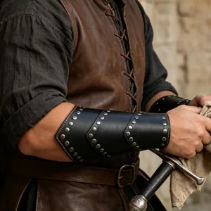 Archery Arm Bracers, leather, another view