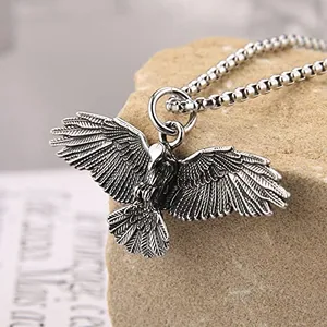 Eagle Pendant, stainless steel, another view