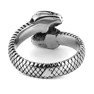 Snake Ring, stainless steel, another view