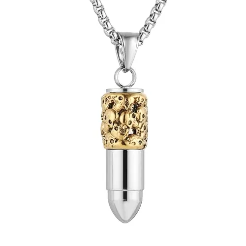 Skull Bullet Head Chain, stainless steel