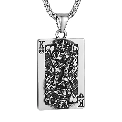 Skull Head Pendant, stainless steel
